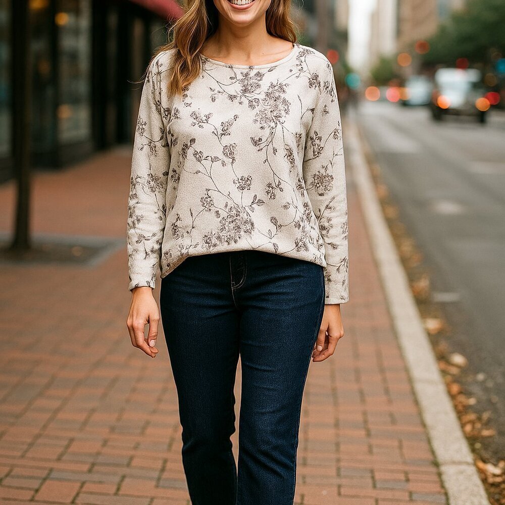 Anna Melani Floral Vine Sweater Size Medium​​​